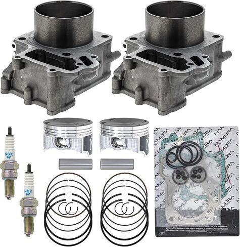 NICHE Cylinder Namura Piston Kit for Kawasaki Prairie 700 KFX700 KVF700A KVF700B KVF700D 11005-1992 ATV 2 Pack in Saudi Arabia