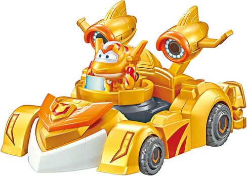 Super Wings Transformer Toys, 7" Super Robot and 2" Mini Dizzy Transforming Suit, 2 in 1 Racing Car-Robot Action Figure for Boys and Girls Age 3+, Gifts for Preschool Kids, Pink in Saudi Arabia