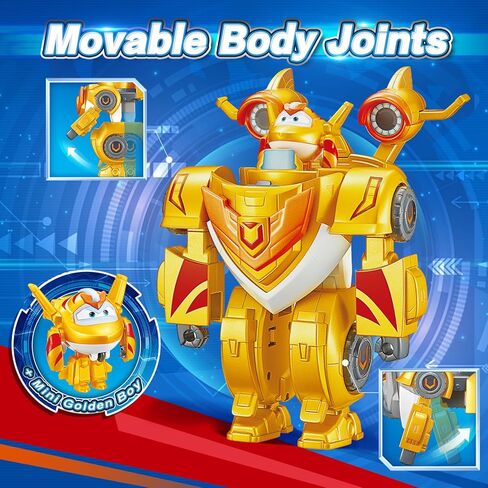 Super Wings Transformer Toys, 7" Super Robot and 2" Mini Dizzy Transforming Suit, 2 in 1 Racing Car-Robot Action Figure for Boys and Girls Age 3+, Gifts for Preschool Kids, Pink in Saudi Arabia