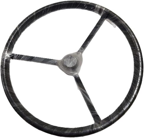 D6NN3600B Amero عجلة القيادة الجديدة [مركز محزوزة] ث/غطاء متوافق مع Ford Tractor 8N 2000 2600 3000 4000 5000 7000 in Kuwait