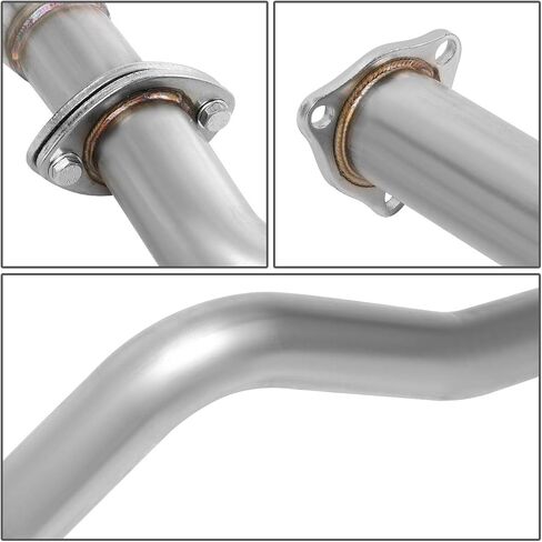Auto Dynasty 4 Inches Round Muffler Tip Catback Exhaust System Compatible with 1994-2001 Acura Integra RS GS LS 4-Door Sedan, Stainless Steel in Saudi Arabia