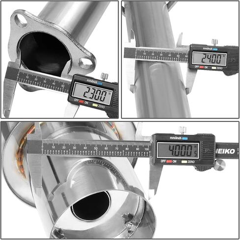 Auto Dynasty 4 Inches Round Muffler Tip Catback Exhaust System Compatible with 1994-2001 Acura Integra RS GS LS 4-Door Sedan, Stainless Steel in Saudi Arabia