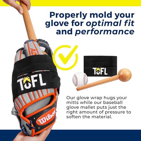 Knuckle Buster? 2" Longer Than Most So You Will Not Bust Your Knuckles - TOFL’S Baseball Glove Mallet to Form The Glove to How You Like It! Mazo de guante de béisbol in Saudi Arabia