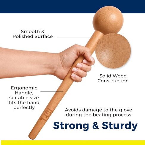 Knuckle Buster? 2" Longer Than Most So You Will Not Bust Your Knuckles - TOFL’S Baseball Glove Mallet to Form The Glove to How You Like It! Mazo de guante de béisbol in Kuwait