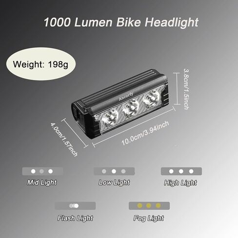 ضوء دراجة فائق السطوع 5 LED 2800 لومن مصباح أمامي للدراجة، 5 أوضاع USB قابل لإعادة الشحن مقاوم للماء للدراجة لركوب الدراجات الجبلية على الطرق الوعرة in Saudi Arabia
