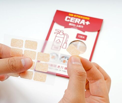 Automatic Fire Prevention Extinguishing Patch, 12 Stickers for Electrical Outlet At Home, 10 X 15 X 0.5, Made and Patented in Korea in Saudi Arabia