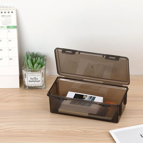 Hipiwe 2 Packs Plastic Cash Box Money Organizer Black Currency Tray Rectangular Cash Storage Holder with Lid Currency Collection Box for Coin Credit Card Checks Pens in Saudi Arabia