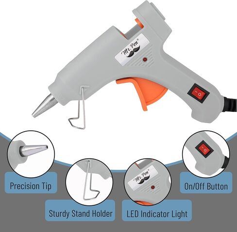 Mr. Pen- Mini Hot Glue Gun and Sticks Set, Heavy Duty Glue Gun with 10 pcs Sticks in Saudi Arabia