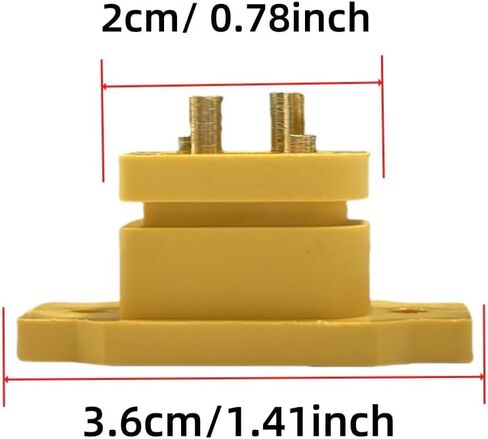5/10/15pcs XT60E-F Battery Connector Adapters; High Current Gold/Brass Plated Nickel Power Connectors for Remote Control Models distintivo(10PCS XT60E-F) in Saudi Arabia