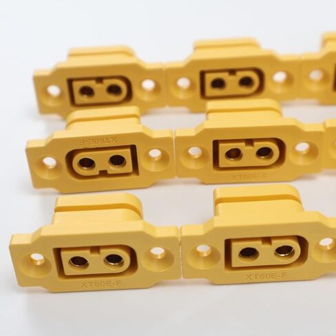 5/10/15pcs XT60E-F Battery Connector Adapters; High Current Gold/Brass Plated Nickel Power Connectors for Remote Control Models distintivo(10PCS XT60E-F) in Saudi Arabia