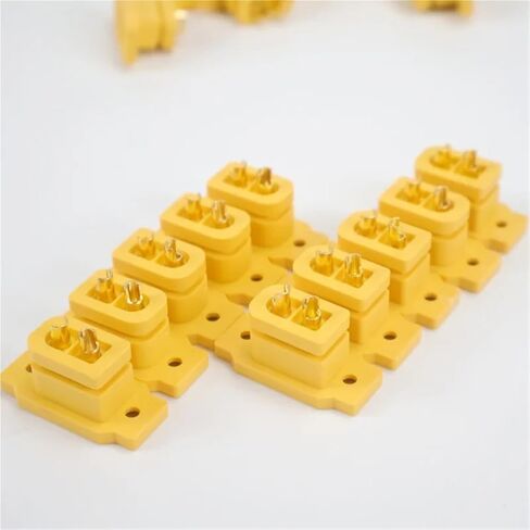 5/10/15pcs XT60E-F Battery Connector Adapters; High Current Gold/Brass Plated Nickel Power Connectors for Remote Control Models distintivo(10PCS XT60E-F) in Saudi Arabia