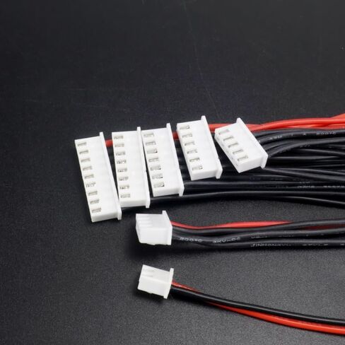 10Pcs 15CM 1S 2S 3S 4S 5S 6S 7S 8S JST-XH JST XH Connector Adapter Plug Balance Changer Wire Charger Cable for Lipo Battery distintivo(6S - 15CM 10PCS) in Saudi Arabia