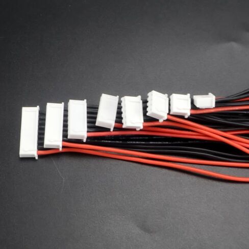 10Pcs 20CM 1S-8S JST-XH JST XH Connector Adapter Plug Balance Changer Wire Charger Cable for Lipo Battery distintivo(6S - 20CM 10PCS) in Saudi Arabia