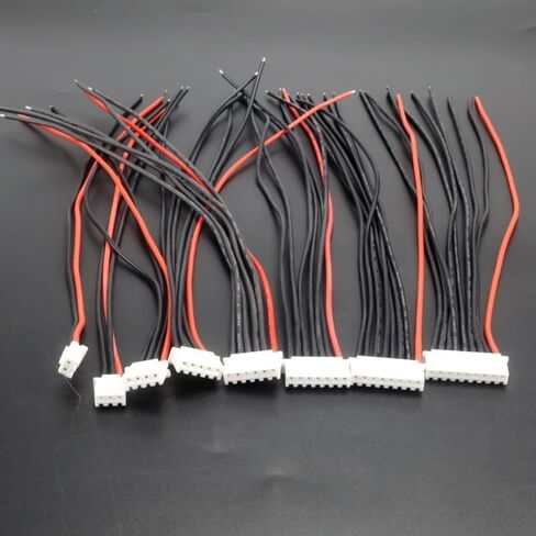 10Pcs 20CM 1S-8S JST-XH JST XH Connector Adapter Plug Balance Changer Wire Charger Cable for Lipo Battery distintivo(6S - 20CM 10PCS) in Saudi Arabia