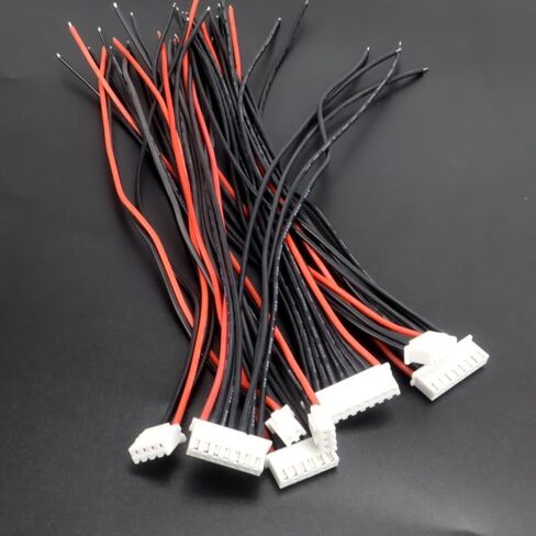 10Pcs 20CM 1S-8S JST-XH JST XH Connector Adapter Plug Balance Changer Wire Charger Cable for Lipo Battery distintivo(6S - 20CM 10PCS) in Saudi Arabia