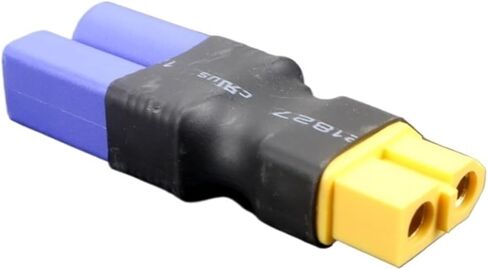5PCS Adapter XT60 Female Male to EC5 T Deans Female Male Connectors Banana Plug RC FPV Lipo Battery Control Parts DIY distintivo(5pcs XT60F - EC5M) in Saudi Arabia