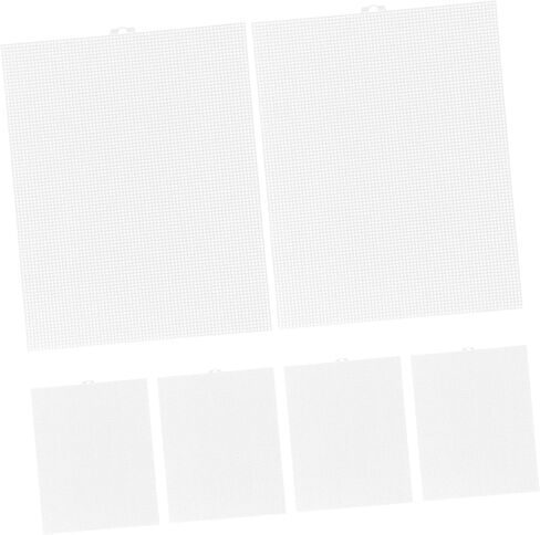 Veemoon 6pcs Crafting Mesh Sheets Embroidery Plastic Canvas for Crocheting Knitting Quilting DIY Projects Mesh Squares in Saudi Arabia