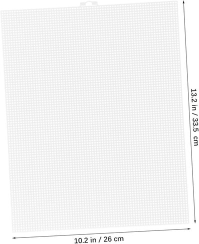 Veemoon 6pcs Crafting Mesh Sheets Embroidery Plastic Canvas for Crocheting Knitting Quilting DIY Projects Mesh Squares in Saudi Arabia
