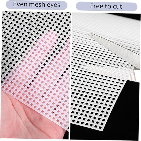 Veemoon 6pcs Crafting Mesh Sheets Embroidery Plastic Canvas for Crocheting Knitting Quilting DIY Projects Mesh Squares in Saudi Arabia