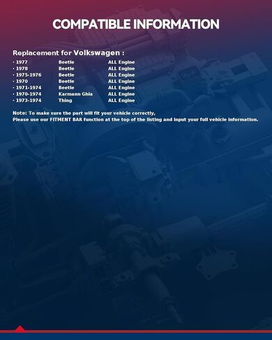 استبدال أسطوانة الفرامل الرئيسية KAX M93354 لسيارة Volkswagen Beetle 1970-1978، Volkswagen Karmann Ghia 1970-1974، Volkswagen Thing 1973-1974 in Saudi Arabia