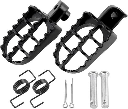 أوتاد قدم الدراجة النارية مساند للقدم من أجل Yamaha لـ PW50 80 TW200 لـ XR50R لـ CRF50 CRF70 لـ CRF80 CRF100F دراجة نارية صينية ترابية (زوج واحد أسود) in Kuwait