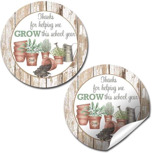 Here’s The Scoop Ice Cream Themed Teacher Appreciation Thank You Sticker Labels, 40 2" Party Circle Stickers by AmandaCreation, Great for Envelope Seals & Gift Bags in Saudi Arabia