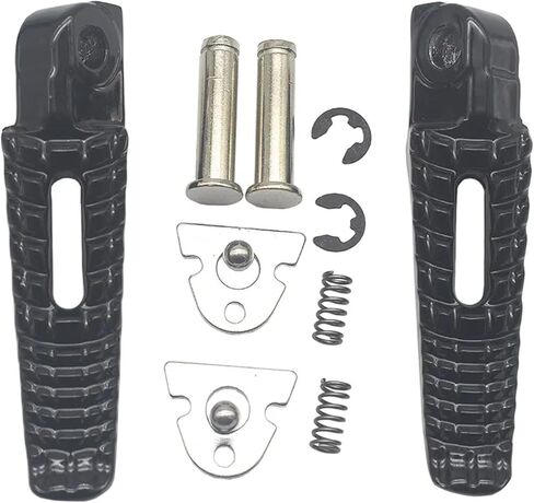 لسوزوكي GSR400 GSR600 GSXR600 GSXR750 GSXR1000 GSX1300R GSXR1300 لـ B-king SV1000 مساند قدم أمامية/خلفية للدراجة النارية أوتاد قدم (جبهة سوداء) in Kuwait