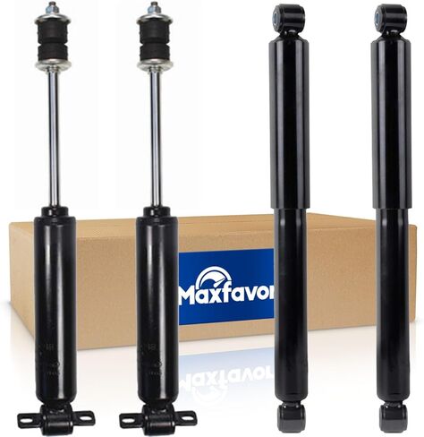 دعامات ممتص الصدمات الأمامية والخلفية Maxfavor مناسبة لسيارات RWD Toyota Pickup 1984 1985 1986 1987 1988 1989 1990 1991 1992 1993 1994 1995، كابينة ممتدة/قياسية فقط، هيكل ث/1 طن، نظام تعليق الصدمات in Kuwait