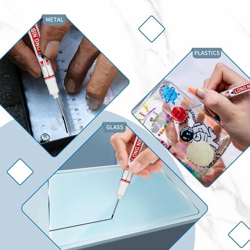 15 قطعة من أقلام التحديد ذات الفتحات العميقة ذات الرأس الطويل، قلم تحديد ذو طرف طويل 20 مم، أقلام تحديد الأنف الطويلة، أداة تحديد علامات البناء المقاومة للماء، أقلام تحديد حبر النجار الدائمة، أقلام تحديد معدنية in Kuwait