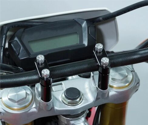 Handlebar Clamps Risers For XR650L For CR500R For CRF250M For CRF450RL 2021 2022 2023 2024 2025 22 Mm 7/8" Fat Bar Handlebar Mounting Riser(Black Riser 30mm) in Saudi Arabia