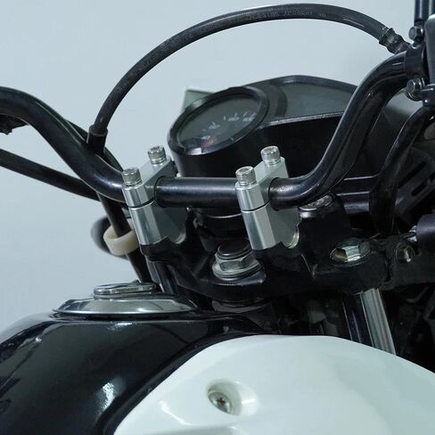 Handlebar Clamps Risers For XR650L For CR500R For CRF250M For CRF450RL 2021 2022 2023 2024 2025 22 Mm 7/8" Fat Bar Handlebar Mounting Riser(Black Riser 30mm) in Saudi Arabia