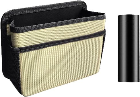 Car Trash Can, Foldable Mini Vehicle Trash Bin Garbage Organizer Holder, Waterproof Hanging Mini Auto Dustbin Accessories Storage Container for Vans, SUVs (black) in Saudi Arabia