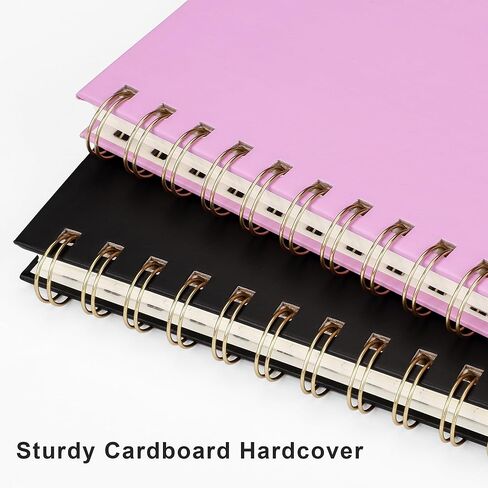RETTACY Lined Journal Notebook, 140 Numbered Pages, A5 Medium Size (5.7'' x 8.3''), for Men & Women, Journaling, Writing, Work & Office, Spiral-bound, Hardcover, 100 GSM Thick Paper (Light Green) in Saudi Arabia