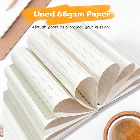 24 Pack A5 Spiral Notebooks Bulk with Kraft Cover, 8x5.5 Inch Lined Paper Travel Journaling Notebooks, Composition Notebook for School Office Supplies, 80 Sheets 160 Pages in Saudi Arabia