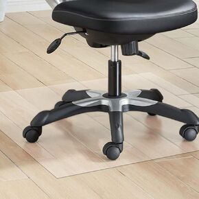 Clear Office Chair Mat for Hardwood Floor 12"x12" 14"x14" 16"x24" 24"x30" 26"x32" 36"x40" 48"x62" PVC Chair Mat 0.06" Thick Easy Rolling Desk Chair Mat for Hallway Living Room Doorways(24x24in) in Saudi Arabia