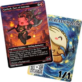 Magic The Gathering [Chibi Karlach Proxy] BG3 Fan Art by Mealbug in Saudi Arabia