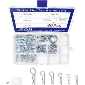 202 قطعة من دبوس الربط، مجموعة متنوعة من دبابيس المقطورة للجرارات والشاحنات والقطر ومعدات المزرعة ومحاريث الثلوج وجزازات العشب وملحقات المقطورات شديدة التحمل وملحقات الجرارات in Kuwait