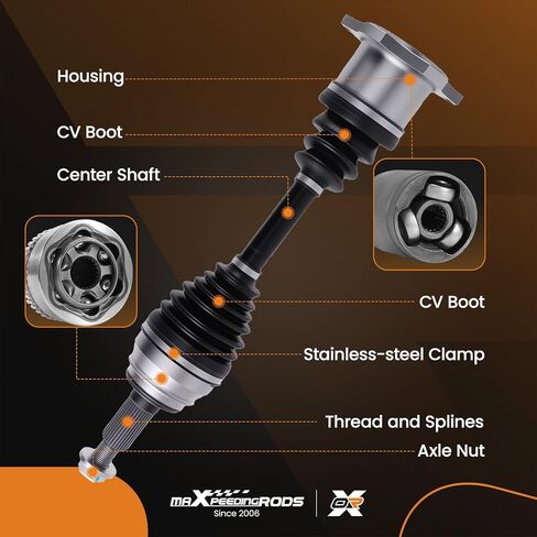 maXpeedingrods [4WD 6-Lug] Pair (2) Front CV Axle for Cadillac Escalade 1999-2006, for Chevrolet Silverado Suburban 1500 K1500 K2500 Tahoe Avalanche Blazer, for GMC Sierra K1500 66-1009 in Saudi Arabia