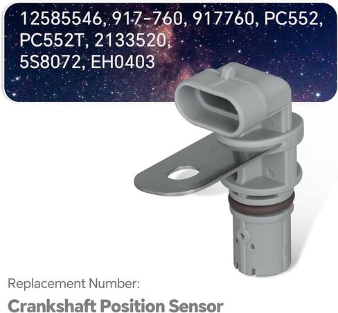 12585546 Engine Crankshaft Position Sensor Compatible with Buick Lacrosse Cadillac CTS Chevrolet Avalanche/Impala/Express/Suburban/Tahoe GMC Savana/Sierra/Yukon Replace 2133520 PC552 917-760 in Saudi Arabia