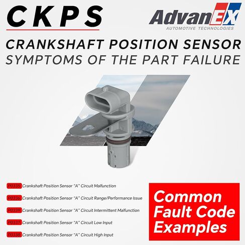 12585546 Engine Crankshaft Position Sensor Compatible with Buick Lacrosse Cadillac CTS Chevrolet Avalanche/Impala/Express/Suburban/Tahoe GMC Savana/Sierra/Yukon Replace 2133520 PC552 917-760 in Saudi Arabia