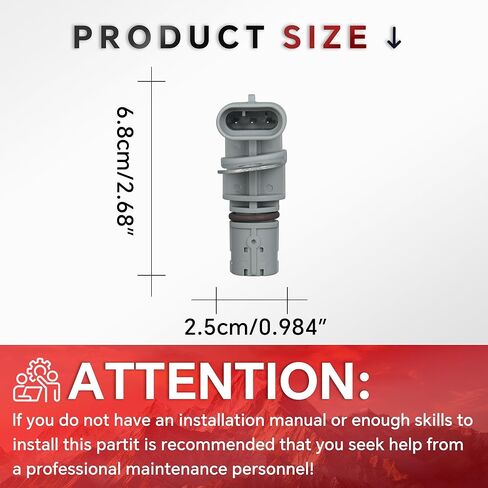12585546 Engine Crankshaft Position Sensor Compatible with Buick Lacrosse Cadillac CTS Chevrolet Avalanche/Impala/Express/Suburban/Tahoe GMC Savana/Sierra/Yukon Replace 2133520 PC552 917-760 in Saudi Arabia