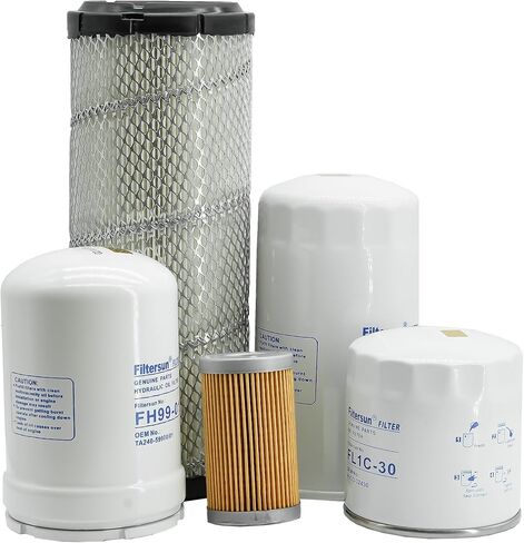 طقم مرشح مناسب لجرار Kubota L2501 L2800 L3200 L3400 L3700SU L3800 HST استبدال HH164-32430 6A320-59330 HH3A0-82623 HHK70-14073 TA040-93230 in Saudi Arabia