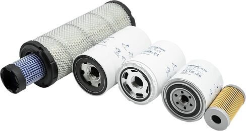 طقم مرشح مناسب لجرار Kubota L2501 L2800 L3200 L3400 L3700SU L3800 HST استبدال HH164-32430 6A320-59330 HH3A0-82623 HHK70-14073 TA040-93230 in Saudi Arabia
