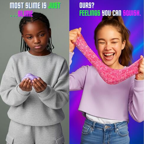 Unicorn Cloud Slime Kit – Blue & Pink Sensory Slime for Kids, Non-Sticky & Scented Cloud Dough, Squishy, ASMR Fun, Axolotl Charm & Mix-Ins, Gifts for Girls & Boys Ages 5–12 & Teens, 7oz, MOOZ Magic in Saudi Arabia