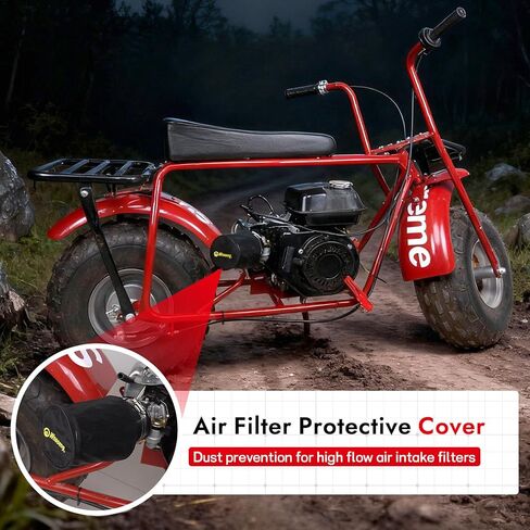غطاء فلتر هواء صغير للدراجة 62 مم لـ Predator 212cc 196cc 224cc 99cc Coleman CT200U CT200U-EX BT200X B200R B200 KT196 CT100U CC100X Baja MB165 MB200 DB30 Mini Bike Go Kart Parts (أسود) in Kuwait