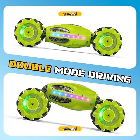 سيارة حيلة RC بمستشعر للإيماءات، جهاز تحكم عن بعد 2.4 جيجا هرتز 4WD ألعاب سيارات يتم التحكم فيها يدويًا للأولاد والبنات من عمر 6 إلى 12 عامًا، سيارات انجراف دوارة 360 درجة مع أضواء وموسيقى، هدية مثالية لعيد الميلاد وعيد الميلاد in Kuwait