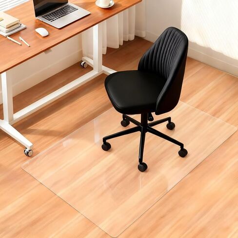 Office Chair Mat for Hardwood Floor, 38"x 43" Clear Office Desk Chair Mat, 1mm PVC Heavy Duty Floor Protector Mats for Computer Rolling Chair in Saudi Arabia