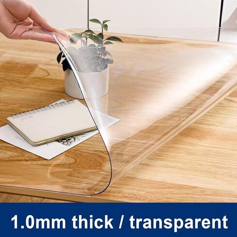 Office Chair Mat for Hardwood Floor, 38"x 43" Clear Office Desk Chair Mat, 1mm PVC Heavy Duty Floor Protector Mats for Computer Rolling Chair in Saudi Arabia