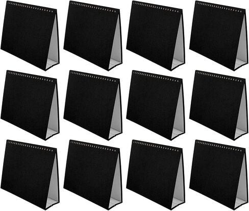 Zerodeko 12Pcs DIY Desktop Calendar Base Iridescent Paper Shelf Stand for Office Bedroom School Perpetual Calendar Building Blocks in Saudi Arabia