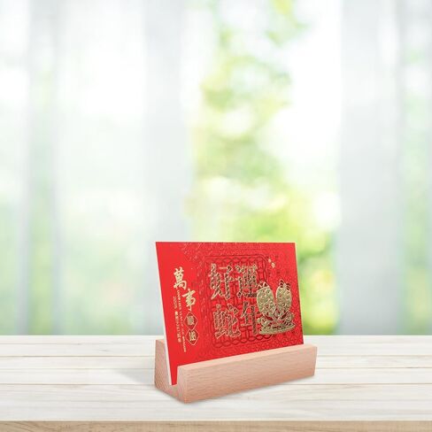 حامل عرض الصور الخشبي من GALPADA مع فتحة آمنة وقاعدة متعددة الوظائف لبطاقات التقويم المكتبية والصور والملاحظات، ديكور سطح الطاولة متعدد الاستخدامات in Kuwait
